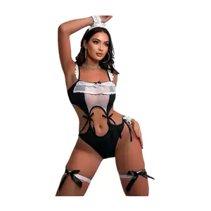 Lenceria disfraz con temática de mucama sexi + accesorios, variedad d…