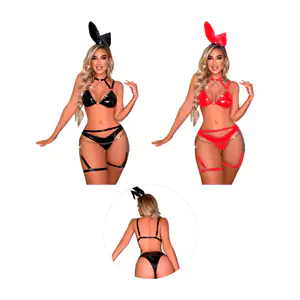 Lenceria disfraz con temática de conejita sexi + accesorios, variedad…