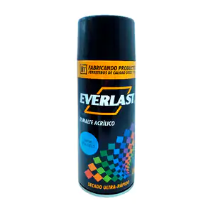 Pintura esmalte acrílico en aerosol everlast color azul cielo, 400ml