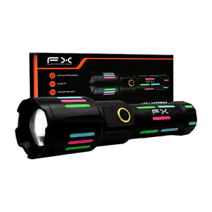 Lámpara recargable fx con modos de iluminación, zoom ajustable y agar…