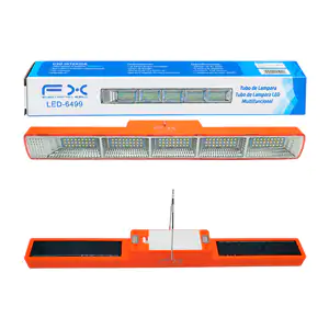 Lámpara rectangular led colgante fx recargable con panel solar y modo…