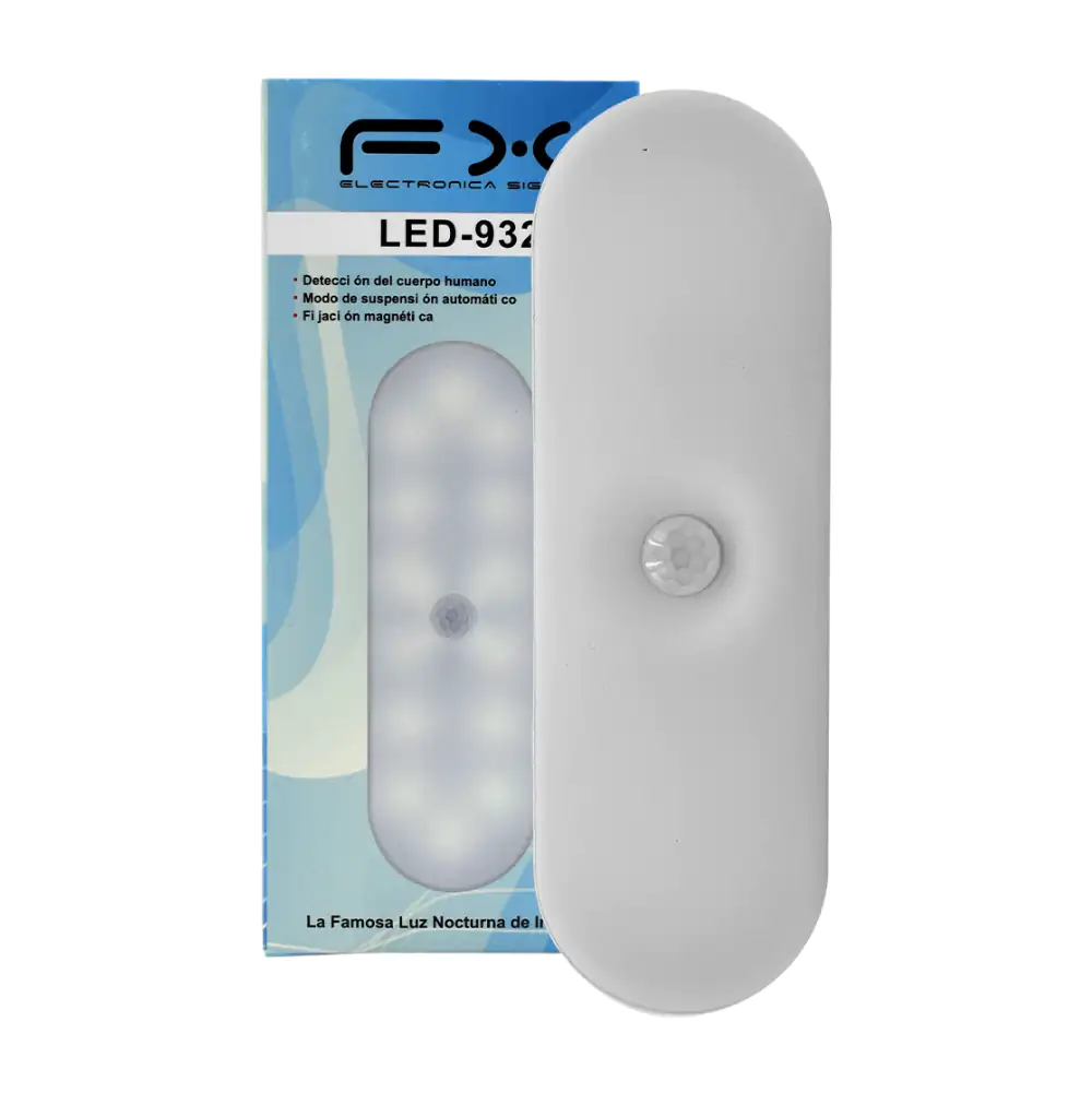 Lámpara de emergencia con diseño recargable, magnético con detección de movimiento / led-932