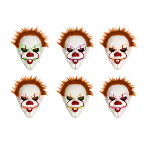 1pza Mascara led tipo purga con diseño de payaso it + control, varied…
