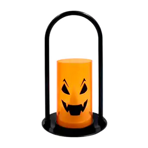 Lámpara tipo farol en forma de vela con temática de halloween, luz cá…
