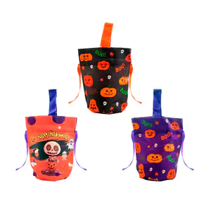 Mini bolsita tipo dulcera con cierre y temática de Halloween, varieda…