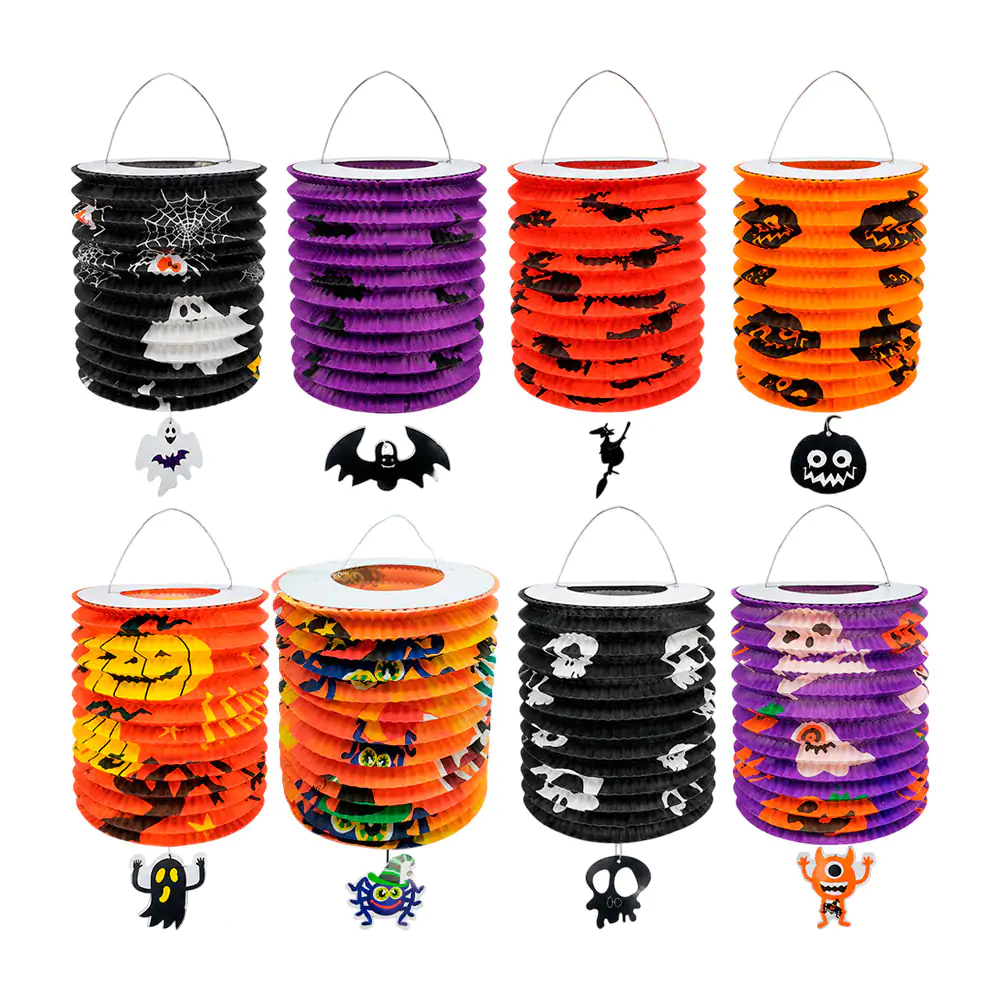 Linterna china de papel con temática de halloween + adorno colgante, …