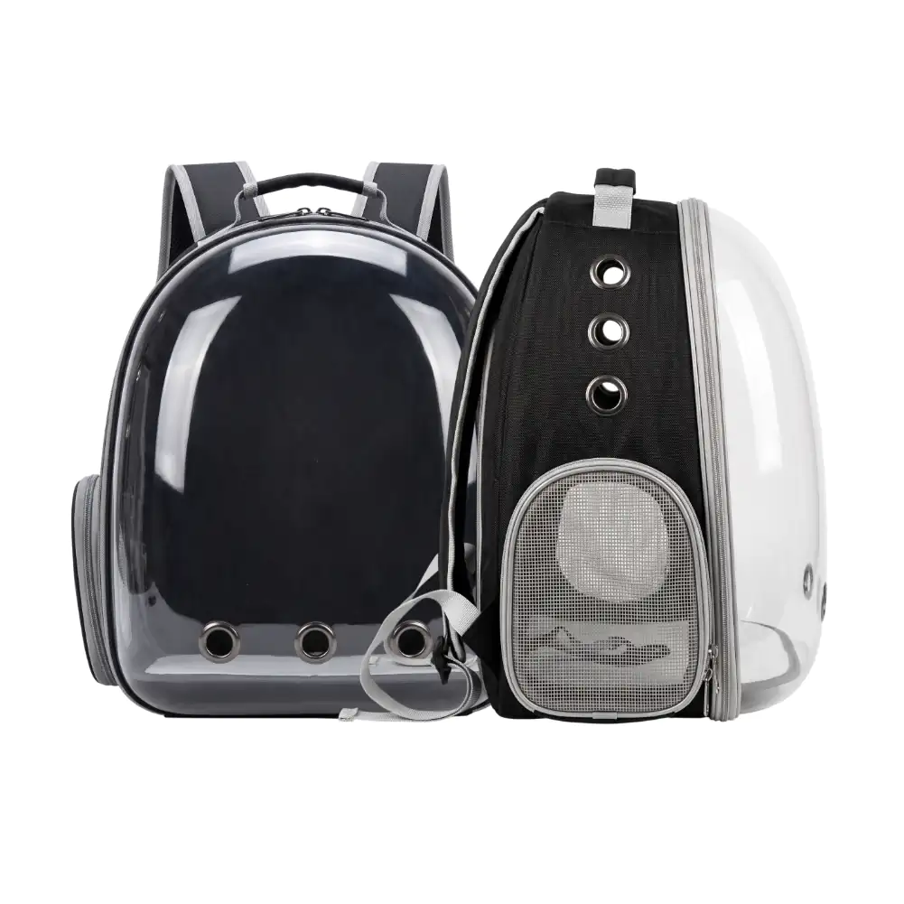 Mochila transportadora de mascotas, capsula transparente con múltiples perforaciones  / LU88778