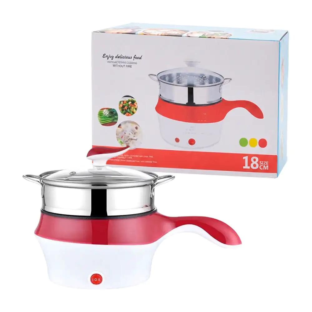 Olla eléctrica tipo vaporera, multifuncional, 18cm, 220v - 50hz, vari…