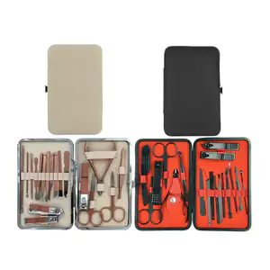 Estuche para manicura o pedicura con 18 piezas, variedad de colores /…