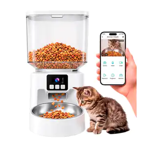 Comedero - dispensador eléctrico para mascotas con cámara wifi inclui…