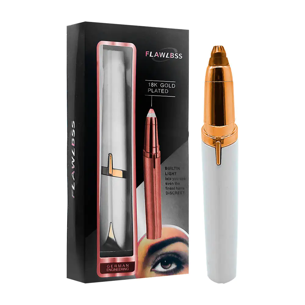 Depilador flawlbss removedor de vello facial eléctrico portátil para cejas