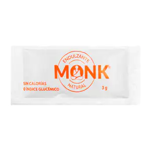 1pza sobre con endulzante monk natural, sin calorías, fruta del monje…