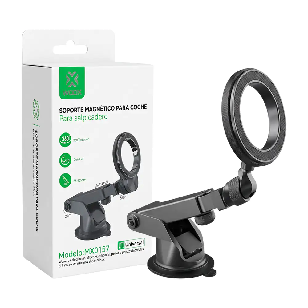 Soporte magnético para coche 85-135mm con ajuste y rotación 360° / mx0157