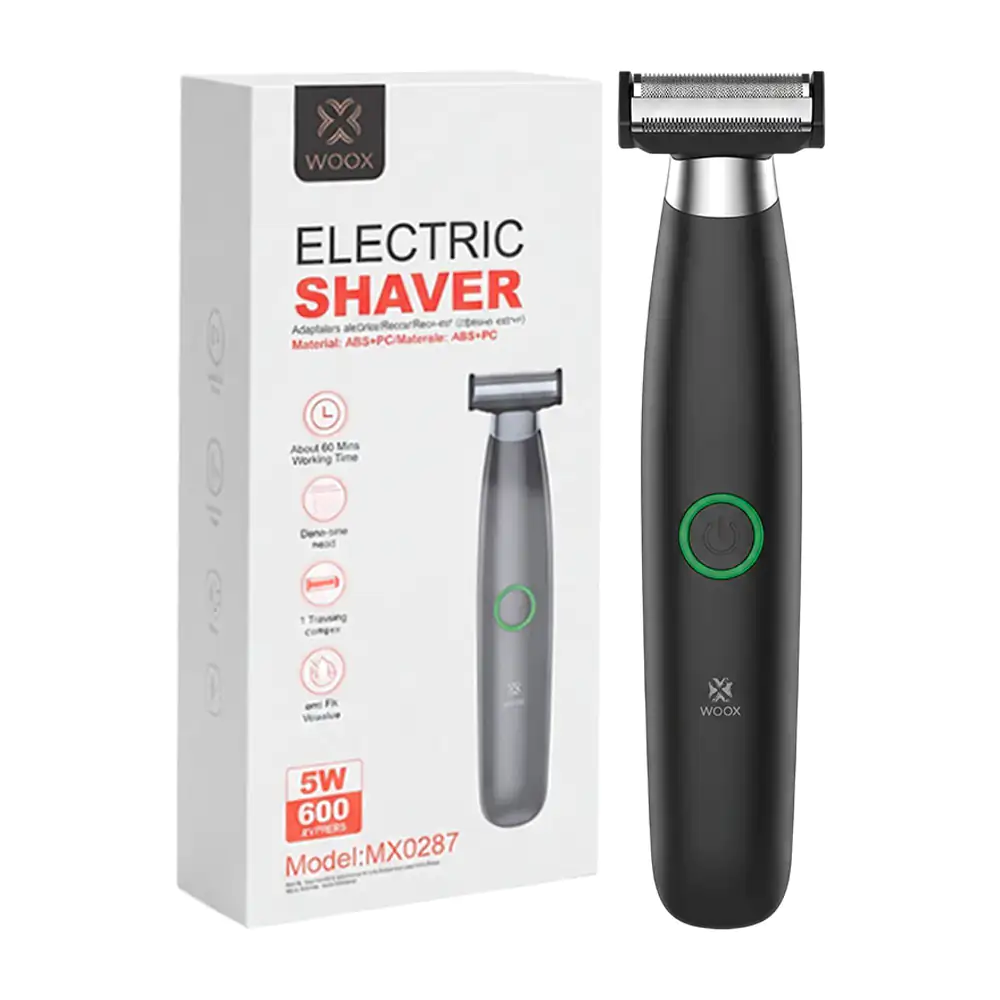 Afeitadora inalámbrica electric shaver, 3 peines intercambiables + accesorios / mx0287
