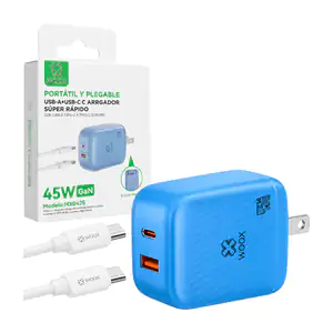 Combo cargador portátil con entrada usb-a, usb-c + cable tipo c tipo …