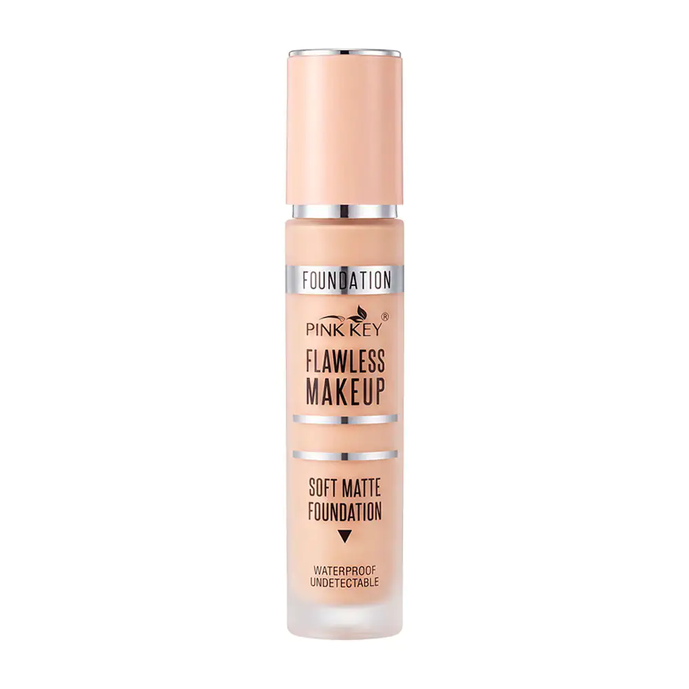 Maquillaje líquido pink key foundation, acabado matte / pb3081
