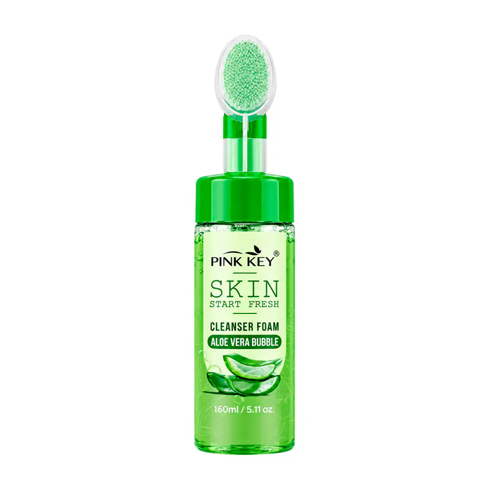 Mousse espuma facial limpiadora pink key con extracto de aloe vera, 150ml / pb3198
