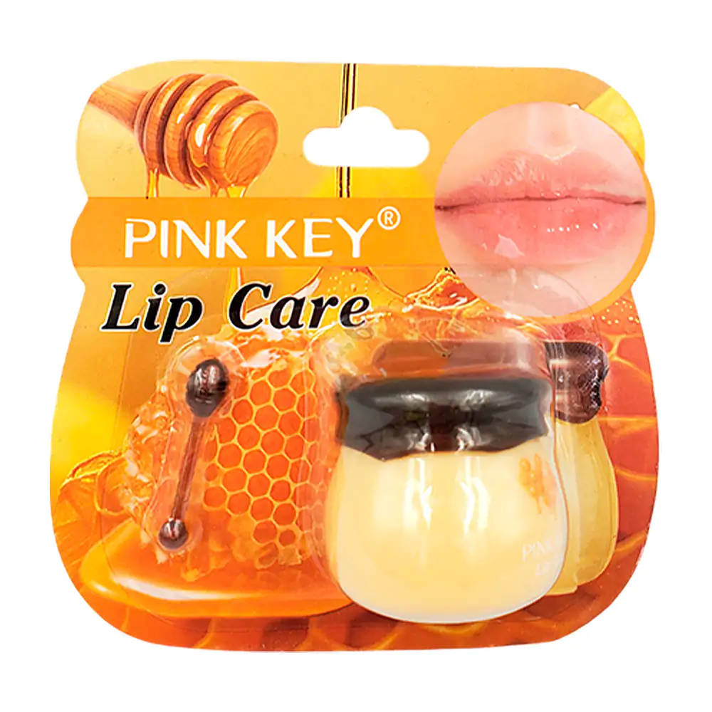 Balsamo tipo mascarilla labial hidratante con miel y propóleo, diseño de tarro de miel / pk2548
