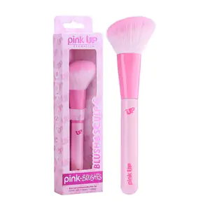 1pza brocha pink up biselada para aplicar blush o contorno, cerdas su…