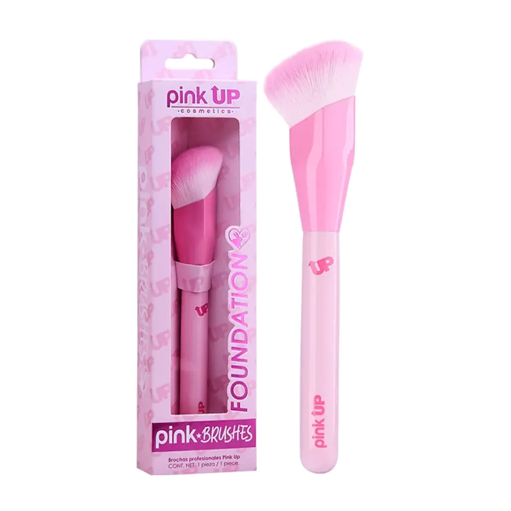 Brocha angular para aplicar y difuminar bases de maquillaje, contornos con alta precisión