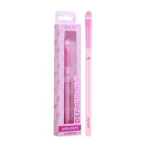Brocha pink up para aplicar maquillaje, delgada para fijación y perfi…