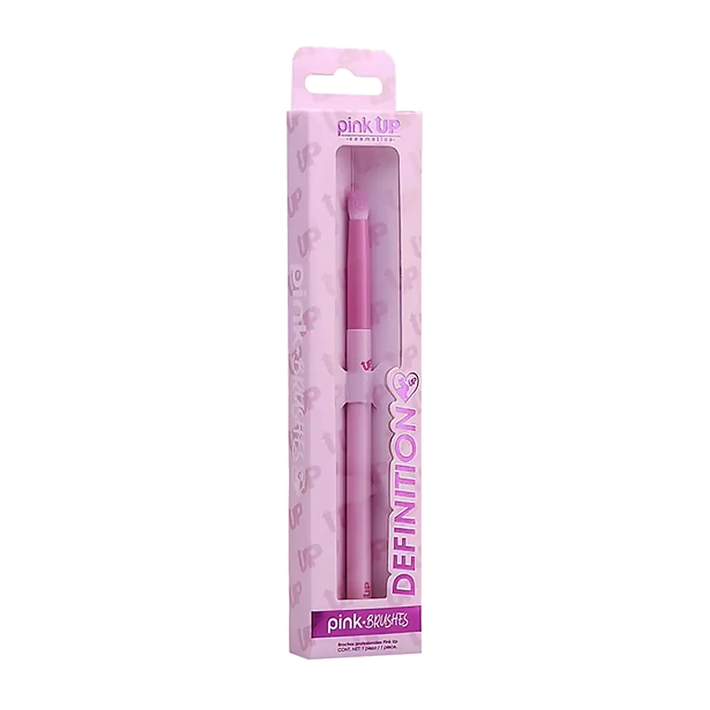 1pza brocha pink up para definir, cerdas suaves y mango ergonómico / pk47