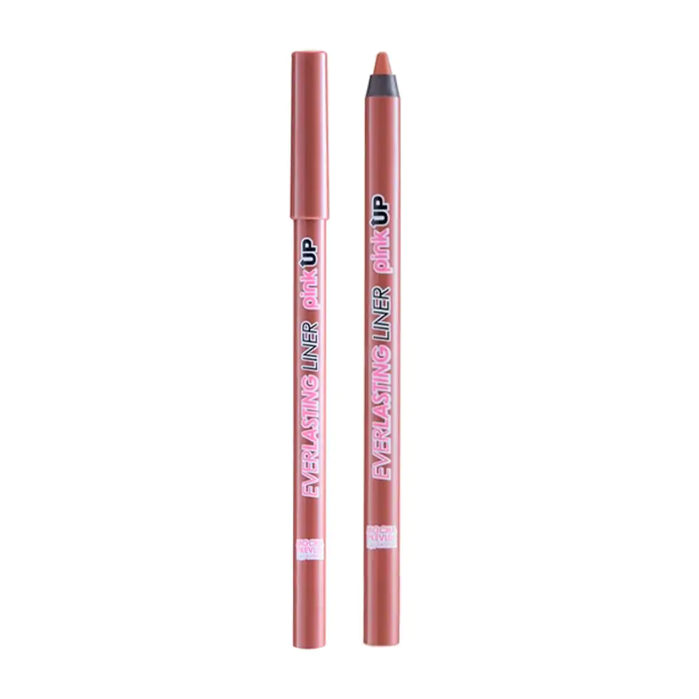 1pza Lápiz delineador pink up para labios de 2g en tono mocha, larga duración / pkevl06