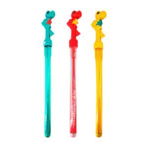 1pza tubo para hacer burbujas grandes con figura de dinosaurio, varie…