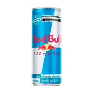 1pza bebida carbonatada red bull sin azúcar, lata de 250ml, sugar fre…