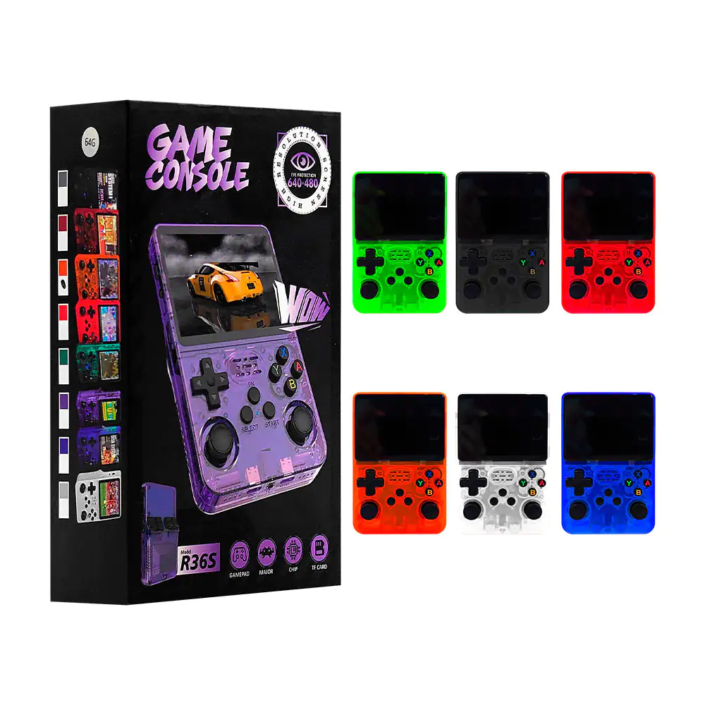 Consola portátil, emulador de consola retro, variedad de colores / r36s