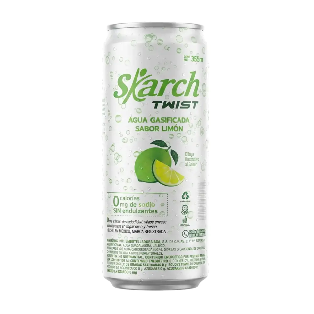 1pza skarch twist, agua gasificada sabor mandarina con 0 calorias, 35…