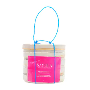 Paquete con 5 mini contenedores con dulce de leche tipo cajeta artesa…