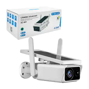 Cámara de seguridad wifi it blue de 4 mp recargable con panel solar +…