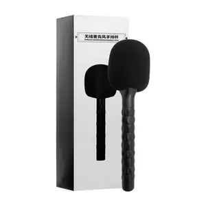 Adaptador de mano porta micrófono inalámbrico, mango de plástico, 27cm