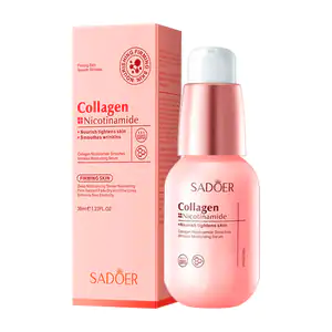 Loción facial sadoer con extracto de colágeno y niacinamida para tono…