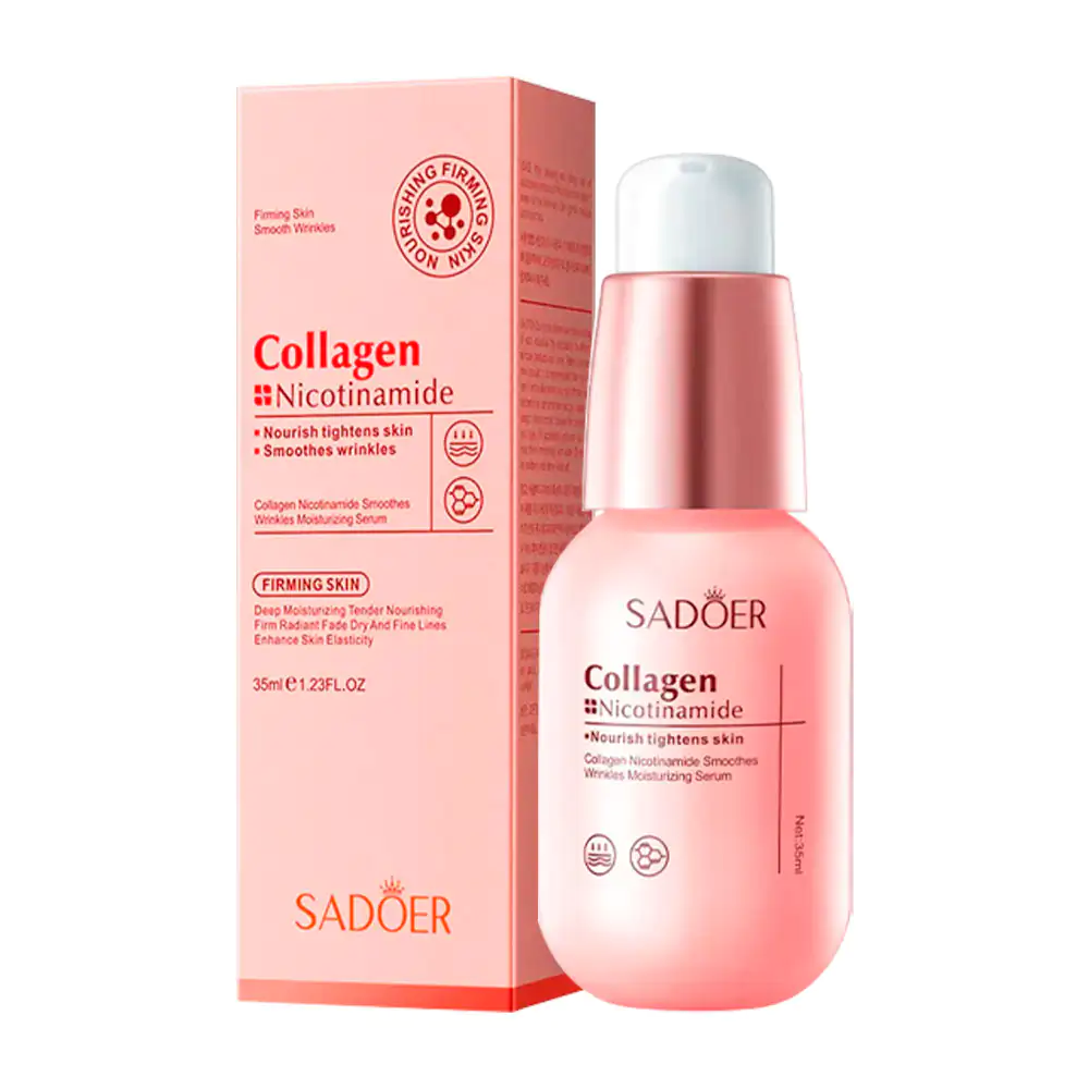 Loción facial sadoer con extracto de colágeno y niacinamida para tono…