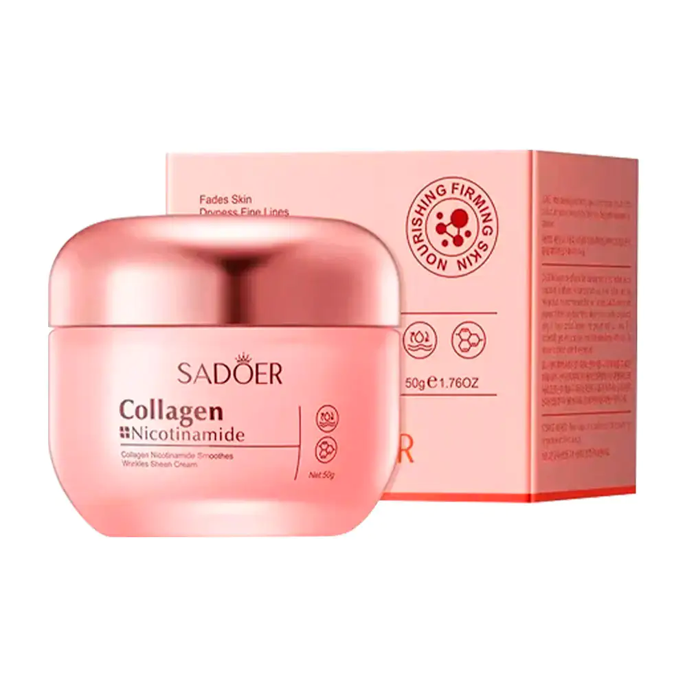 Crema facial de colágeno sadoer con nicotinamida, 50g