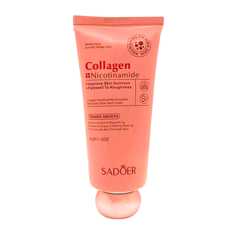 Crema sadoer para manos 60g con colágeno y nicotinamida, hidrata y suaviza piel áspera / sd01584