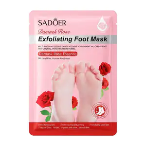 Mascarilla exfoliante sadoer para pies con esencia de rosa de jericó,…