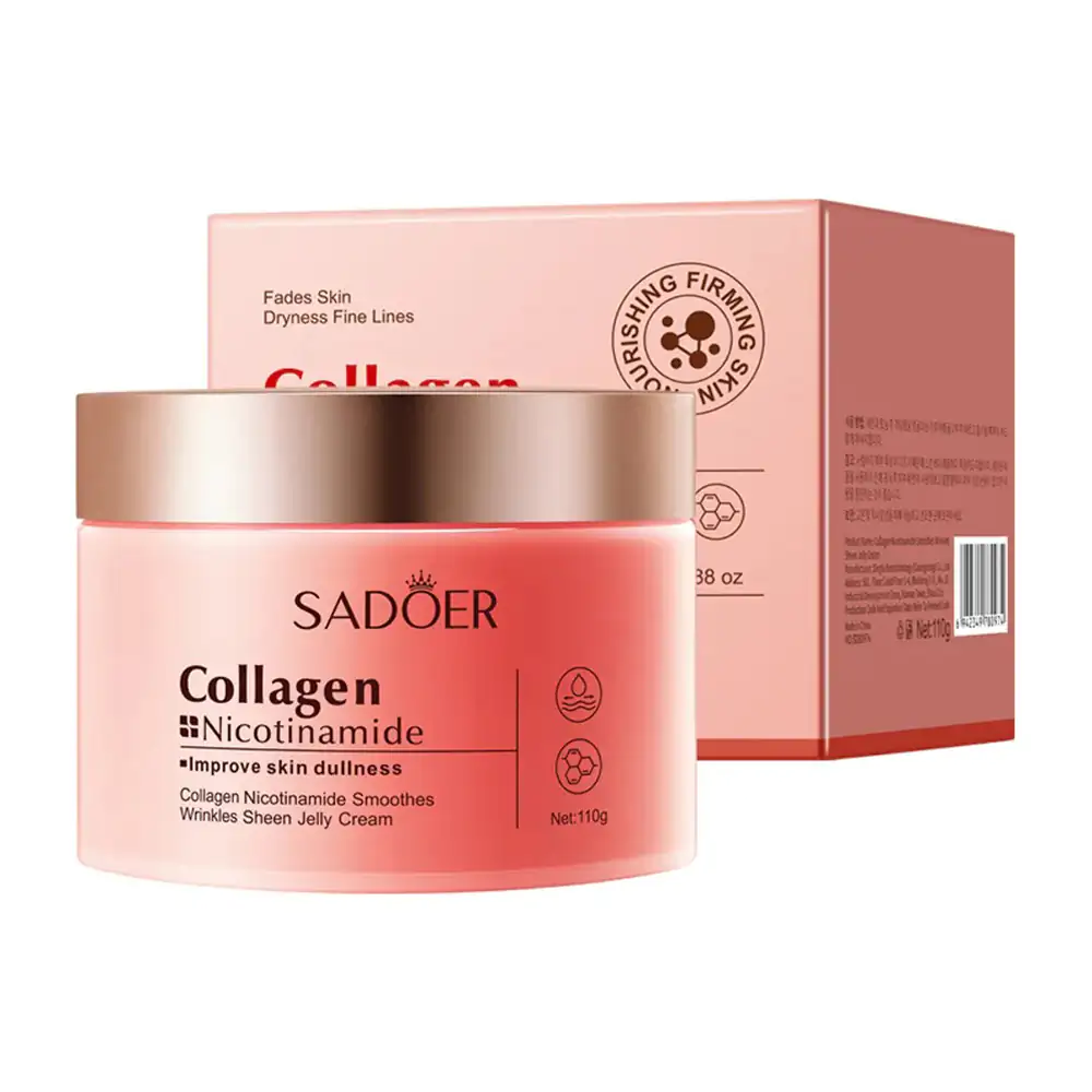Crema facial antiarrugas sadoer 50g con colágeno y nicotinamida / sd11059