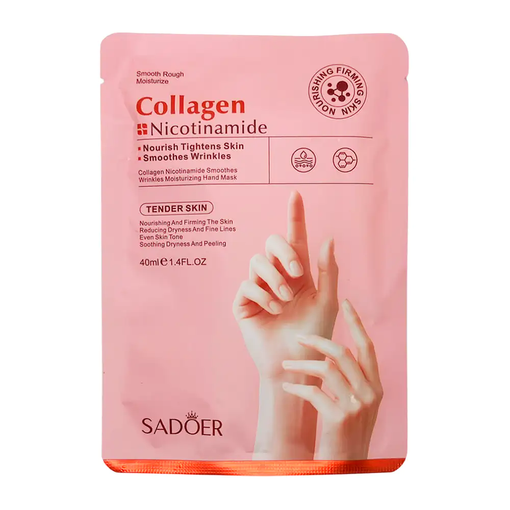 Mascarilla hidratante para manos sadoer 40ml con colágeno y nicotinamida sd27147
