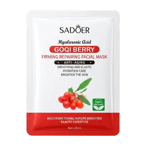 Mascarilla facial sadoer con ácido hialurónico esencia de baya goji, …