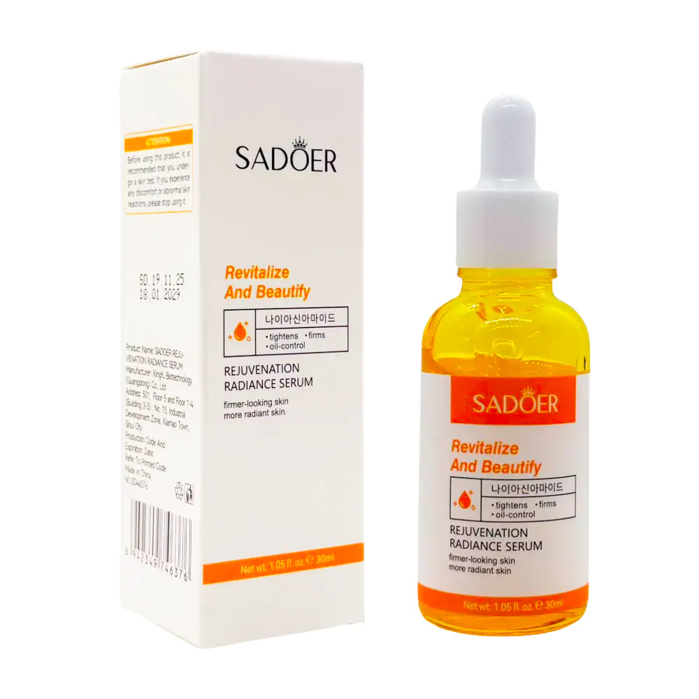 Sérum facial rejuvenecedor sadoer 30ml, revitaliza la piel / sd46376