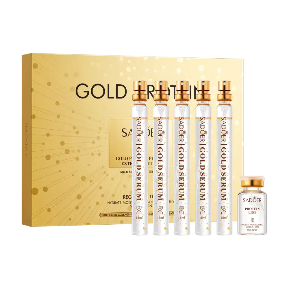 Kit de tratamiento facial sadoer con hilos de colágeno absorbible y suero activador / sd74287