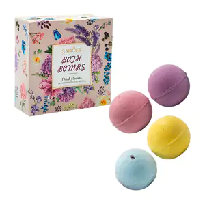 Paquete con 4 bombas aromáticas sadoer para bañera, variedad de aroma…