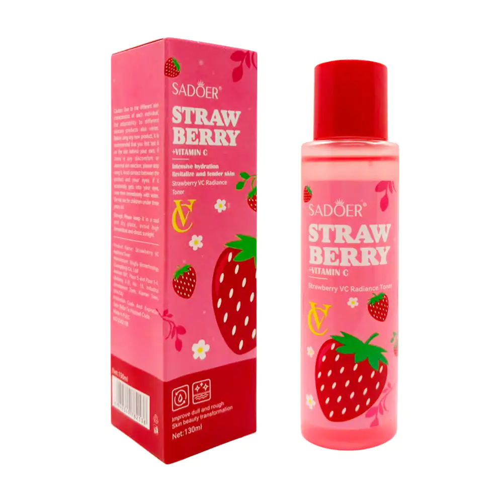 Tónico facial hidratante sadoer 130ml con extracto de fresa / sd82138
