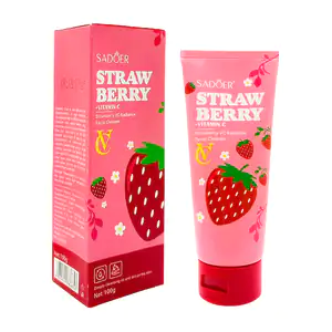 Limpiador facial sadoer 100ml con extracto de fresa, limpieza fresca …