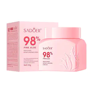 Crema facial sadoer con 98% de extracto de aloe vera para reparar el …