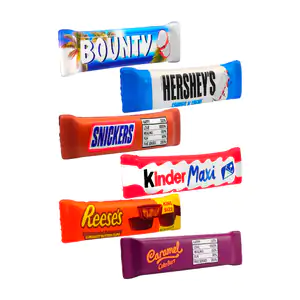 1pza Squeeze antiestrés con forma de chocolate, 20x3cm, variedad de d…