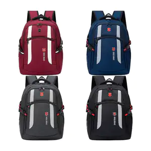 Mochila swiss brave con 3 compartimentos, 2 broches + candado de comb…